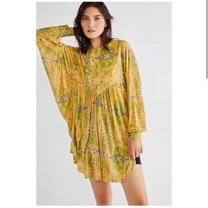Free People This‎ is it Tunic Mini Dress Medium